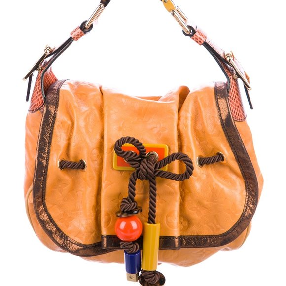 Louis Vuitton Orange Monogram Limited Edition Epices Kalahari Hobo PM Louis  Vuitton